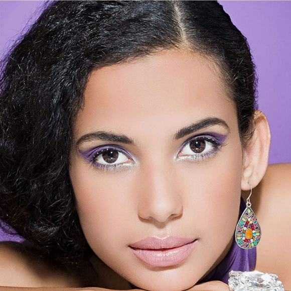 Multicolor Boho Dangle Earrings - Picture 4 of 4